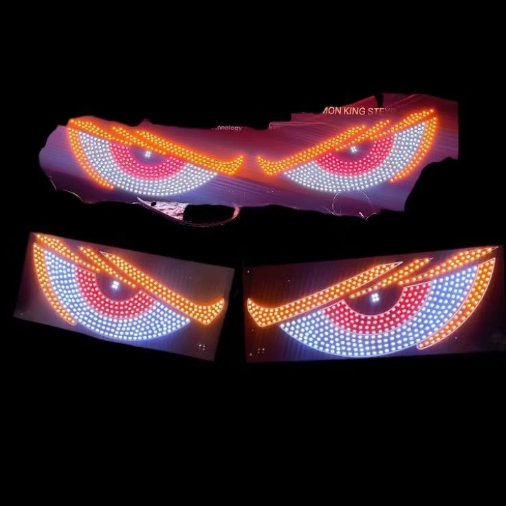 lampu animasa mata 5v 11 mode kedipan colokan usb 3 pilihan warna