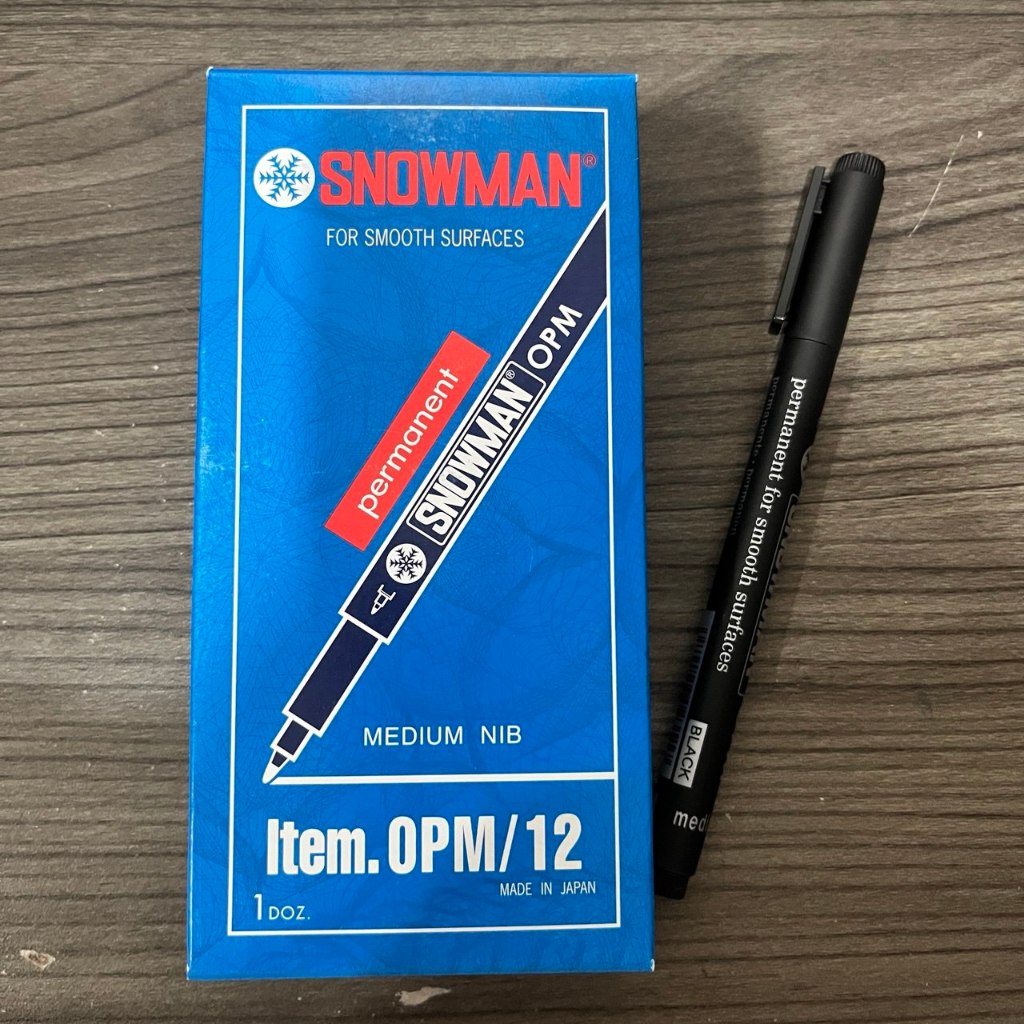 

Spidol Permanent Snowman OHP OPM Hitam Medium (1 pcs)