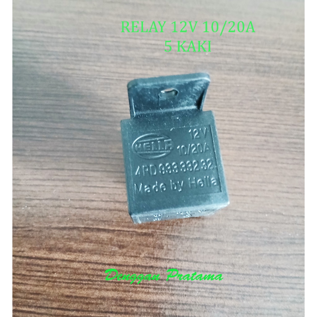 Relay Rele 5 Kaki Pin 12V 10/20A Hella
