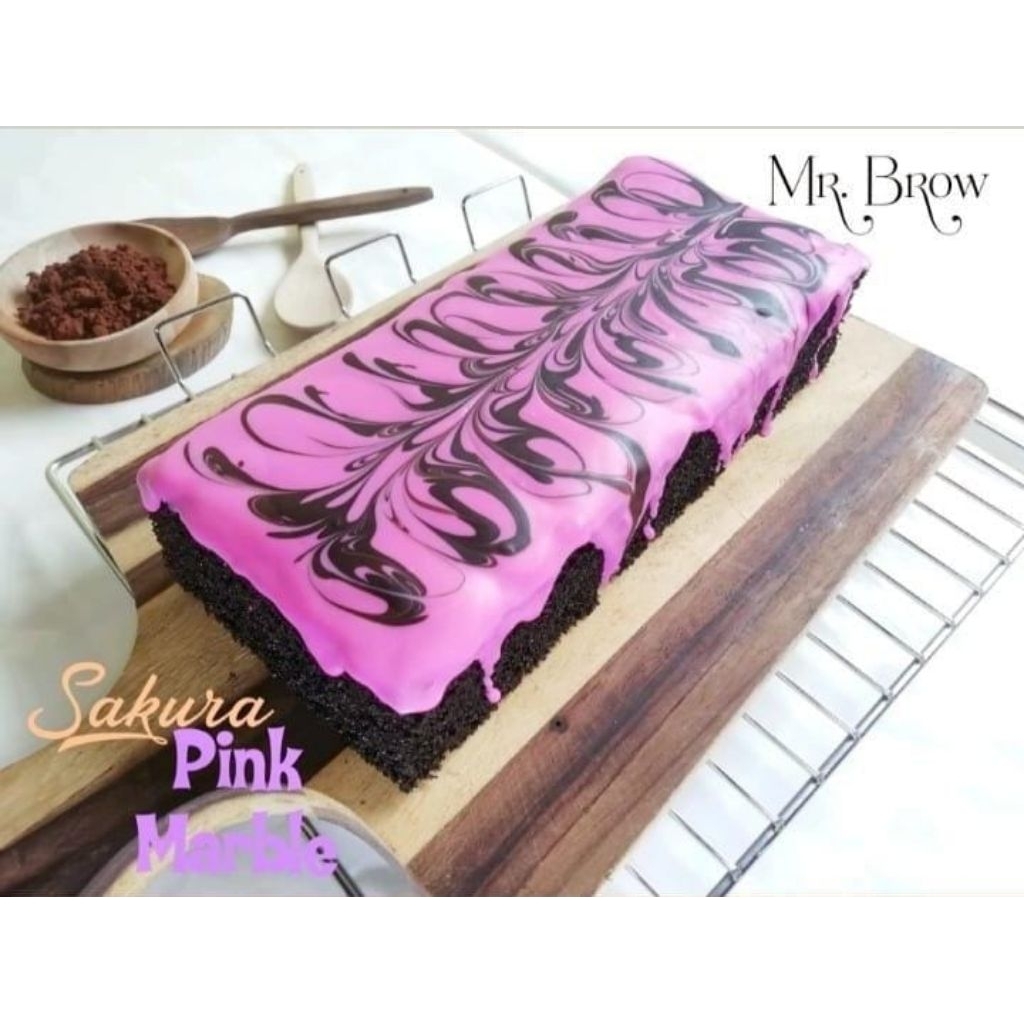 

Brownies strawbery marble | brownies pisang coklat | sakura pink marble| brownies pisang kukus