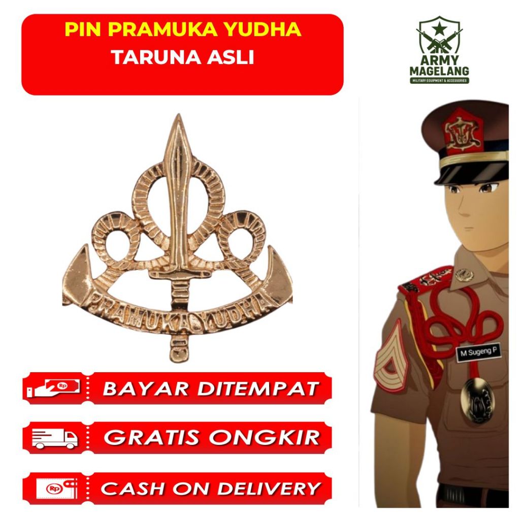 PIN PRAMUKA YUDHA PDH TANCAP TARUNA AKMIL ASLI