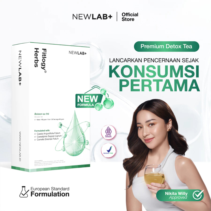 

NEWLAB Fitlogy Tea Drink | Herbal Tea | Minuman Teh Hijau Herbal 28 Tea Bags