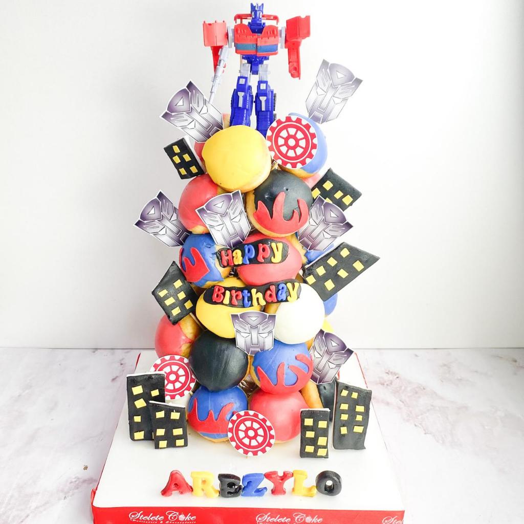 

Donat/Donat Ulang Tahun/Donat Transformers/Donat Tower Ulang Tahun/Donat Birthday Jakarta