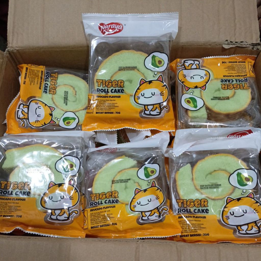 

NARAYA TIGER ROLL CAKE 70GR