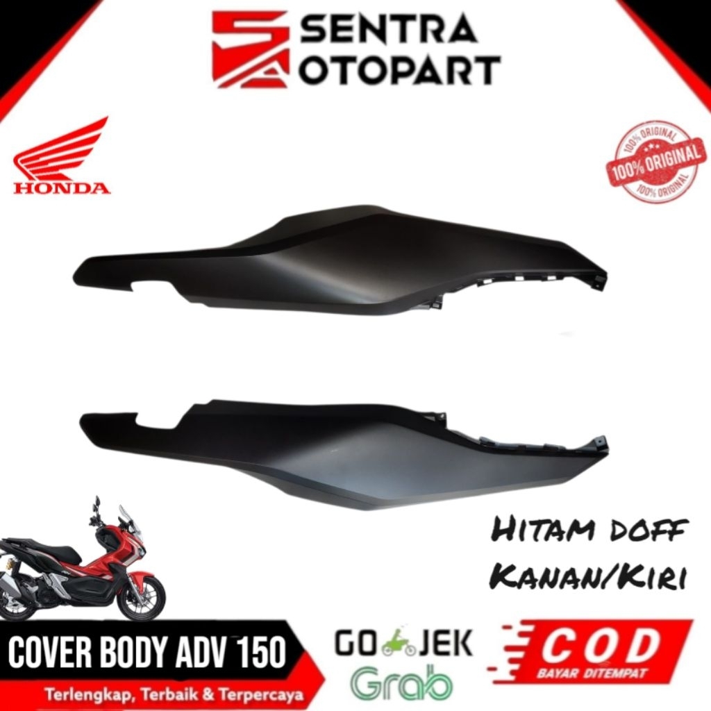Cover body bodi kanan kiri adv150 adv 150 hitam doff original