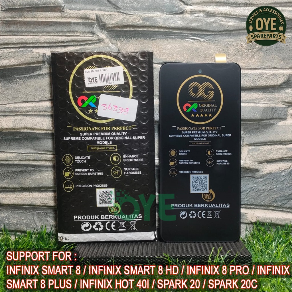 LCD INFINIX SMART 8 / INFINIX SMART 8 HD / INFINIX 8 PRO / INFINIX SMART 8 PLUS / SPARK 20 / HOT 40I