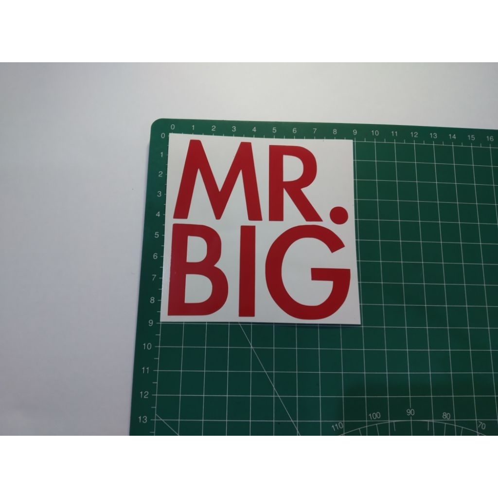

stiker cutting Mr big