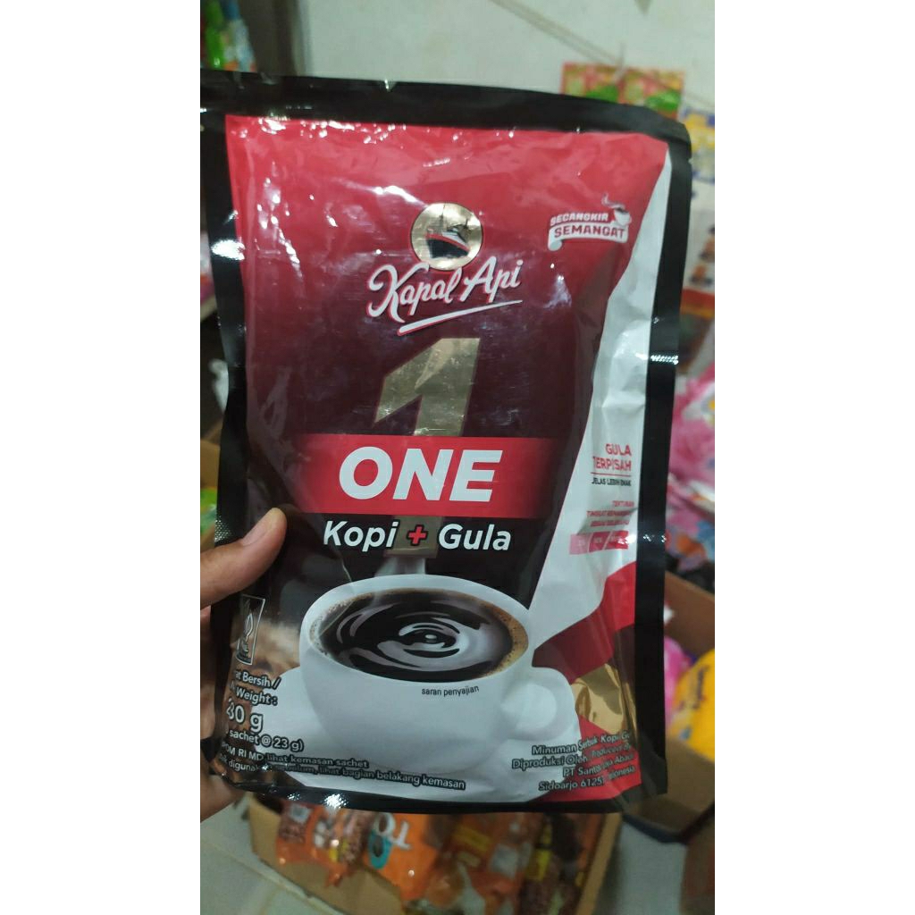 

Kapal Api One Kopi dan Gula terpisah