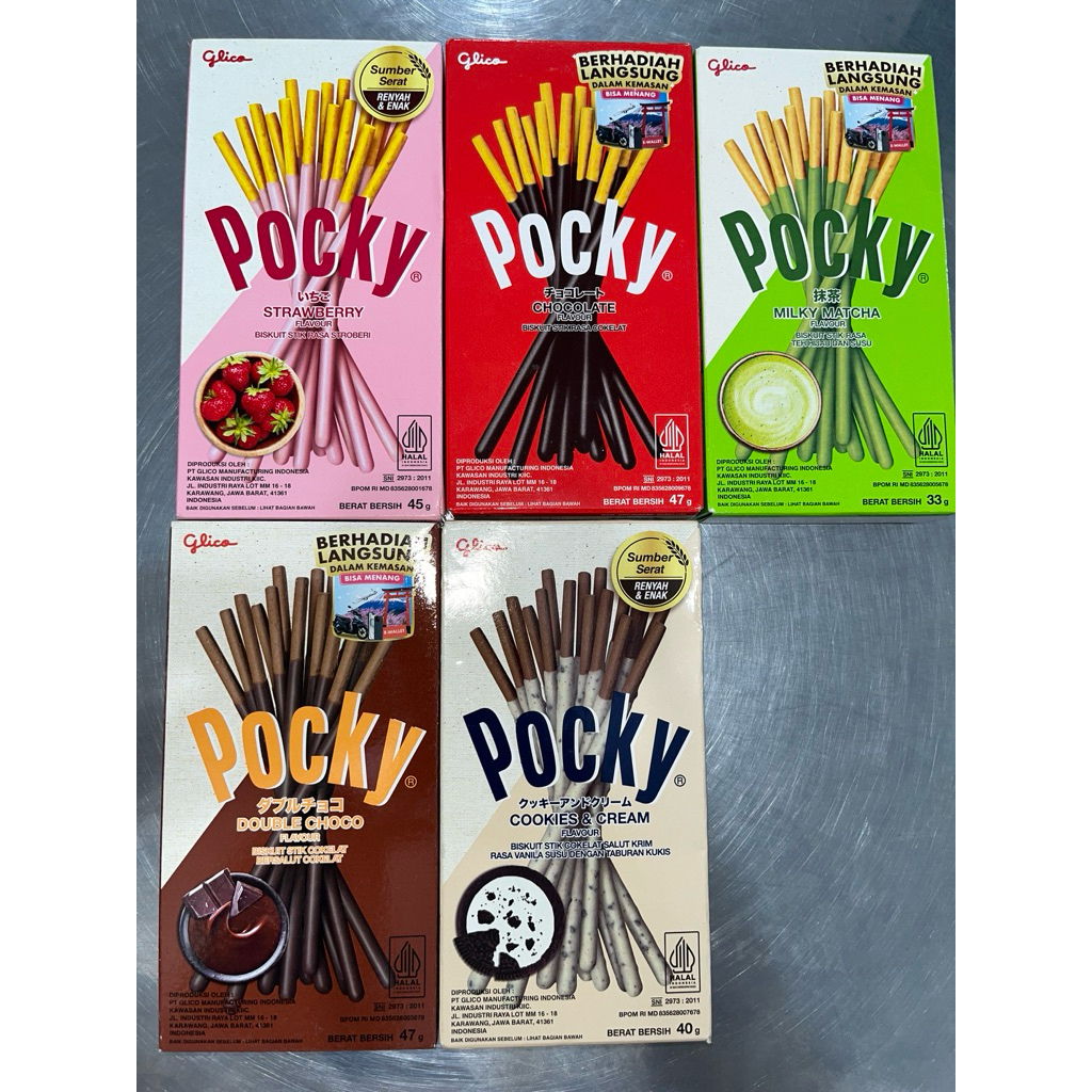 

Glico Pocky Regular - Biskuit Stik Salut Coklat 45gr