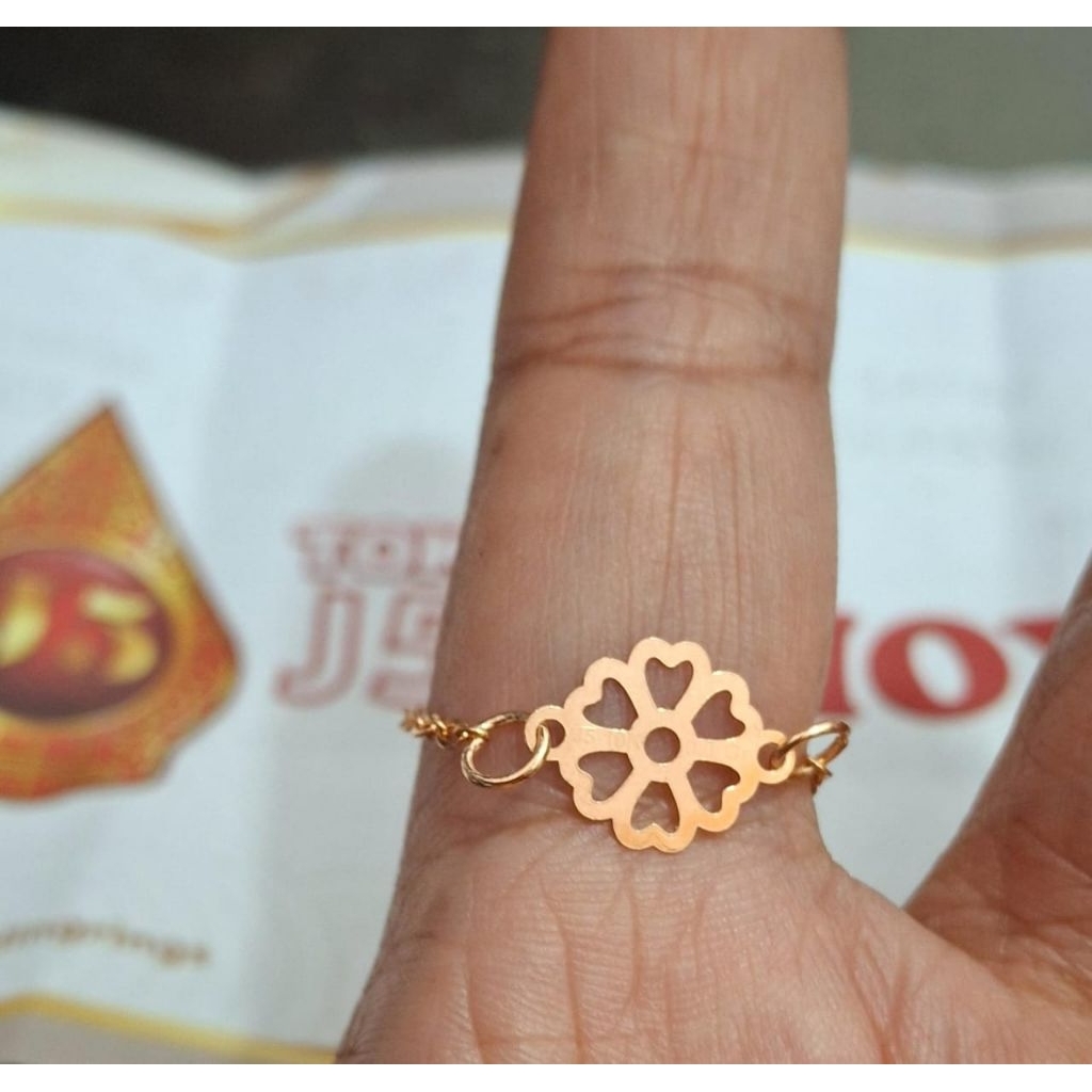 Cincin Tali Serut Flowriee 0,1gram Semar Ismoyo J5