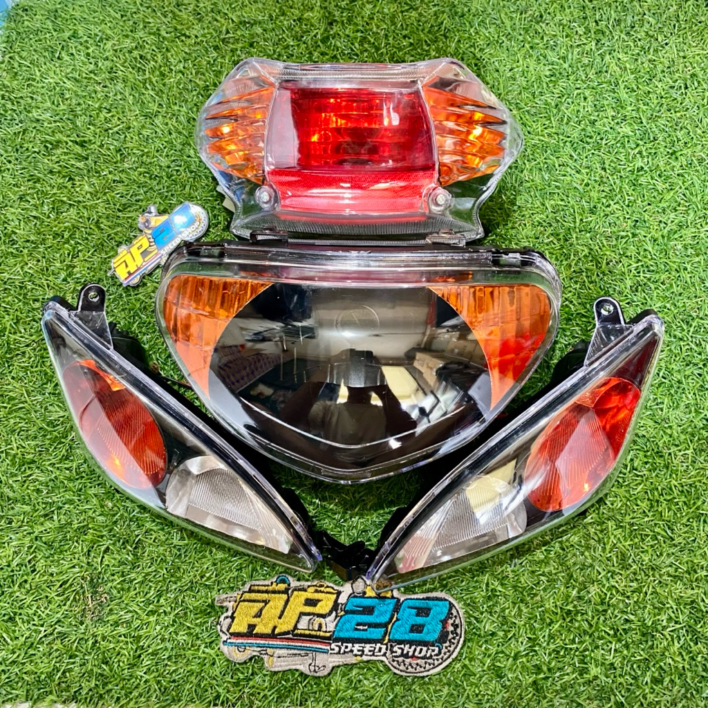LAMPU DEPAN - LAMPU SEIN - LAMPU STOP MOTOR ( MIO SPORTY 5TL ) MODEL STANDAR CUSTOM OREN GEN-A / HEA