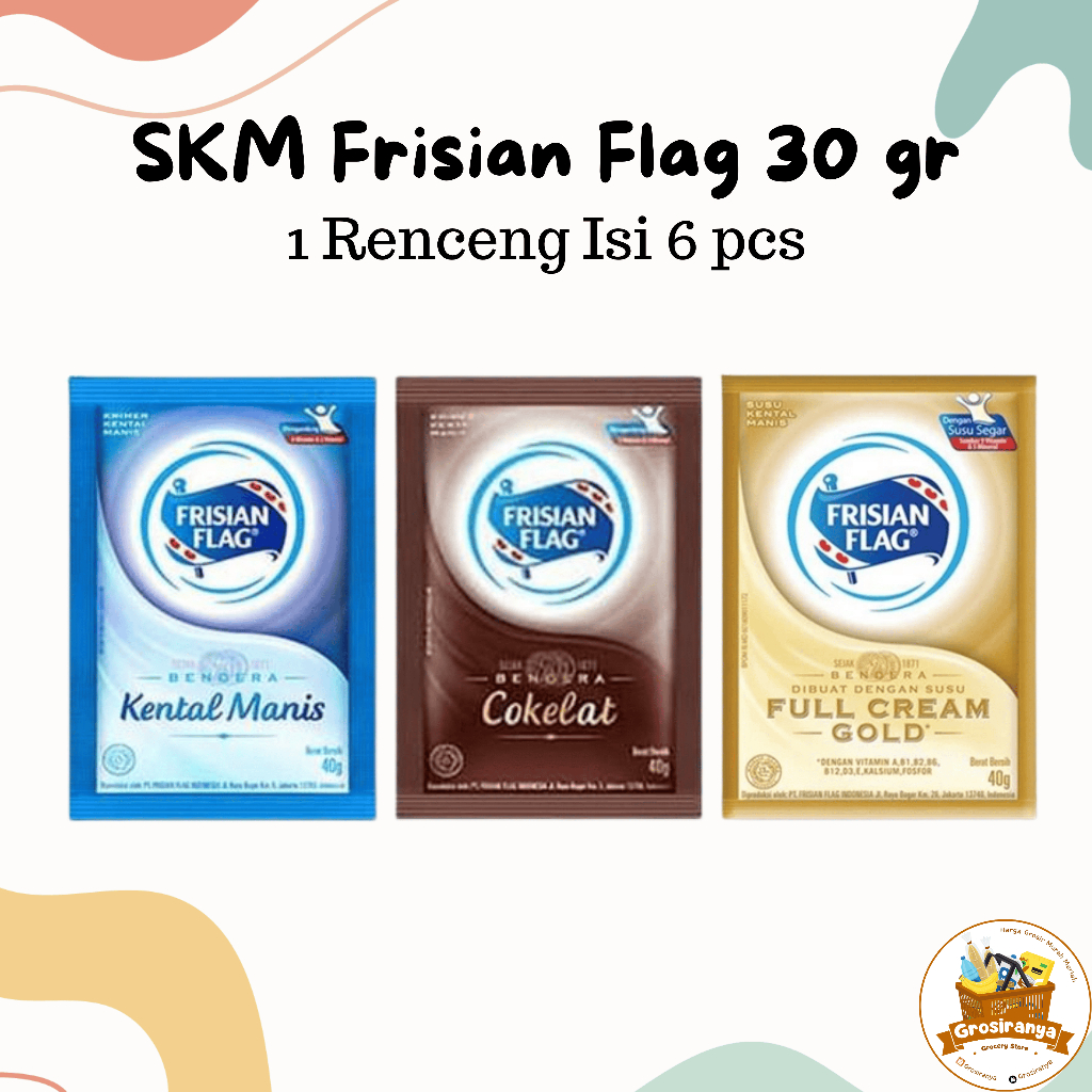 

Susu Kental Manis Frisian Flag 30 gr 1 Pack/Pak Isi 6 pcs