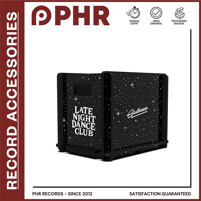 GADHOUSE VINYL STORAGE CRATE - RSD 2025 x LATE NIGHT DANCE CLUB [Rak Storage/Penyimpanan PIRINGAN HI
