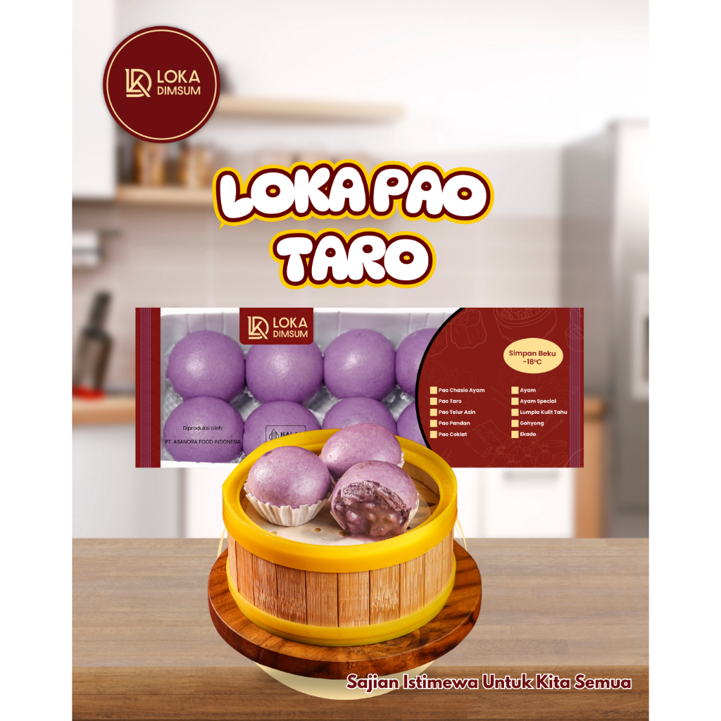 

LOKA DIMSUM - Bakpao Taro 250gr