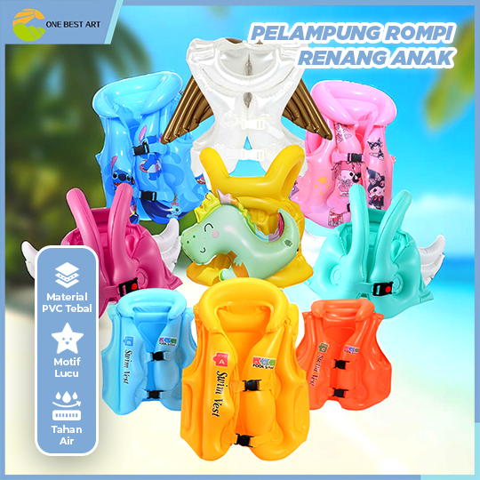 One Best Art - Pelampung Rompi Renang Anak Kids Swim Vest