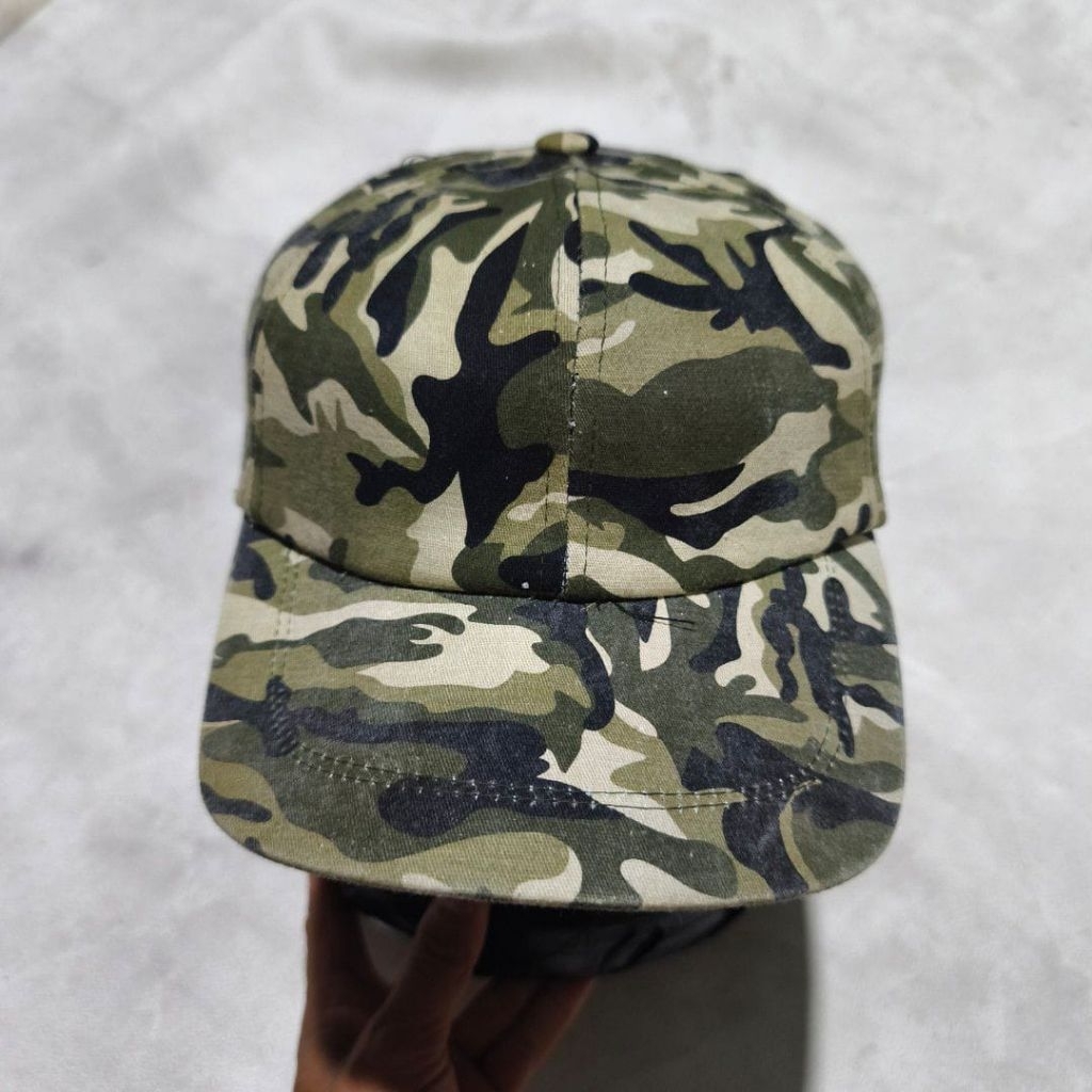 Topi snapback pria zara man camo army military