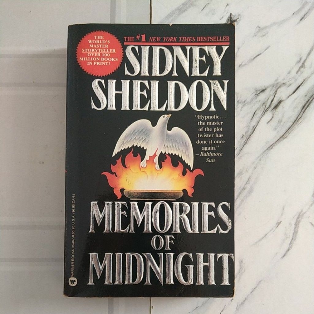 Buku Original MEMORIES OF MIDNIGHT By Sidney Sheldon, Bahasa Inggris