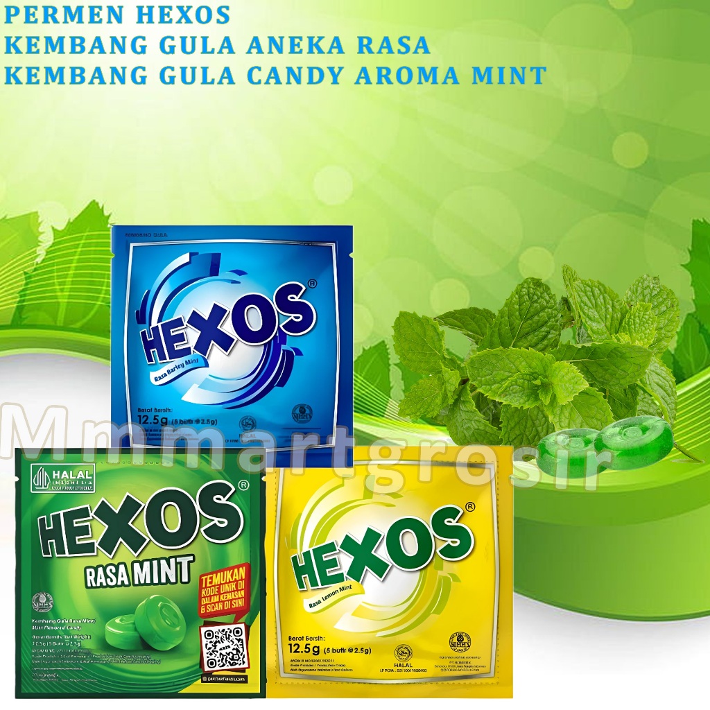 

Permen Hexos / Permen Pelega Tenggorokan / Permen Varian Rasa / Isi 5butir x 2,5gr