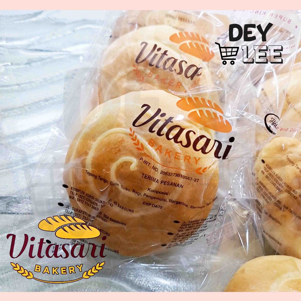 

VITASARI Roti Vanila per 1 pc Satuan Fresh Halal Bandung