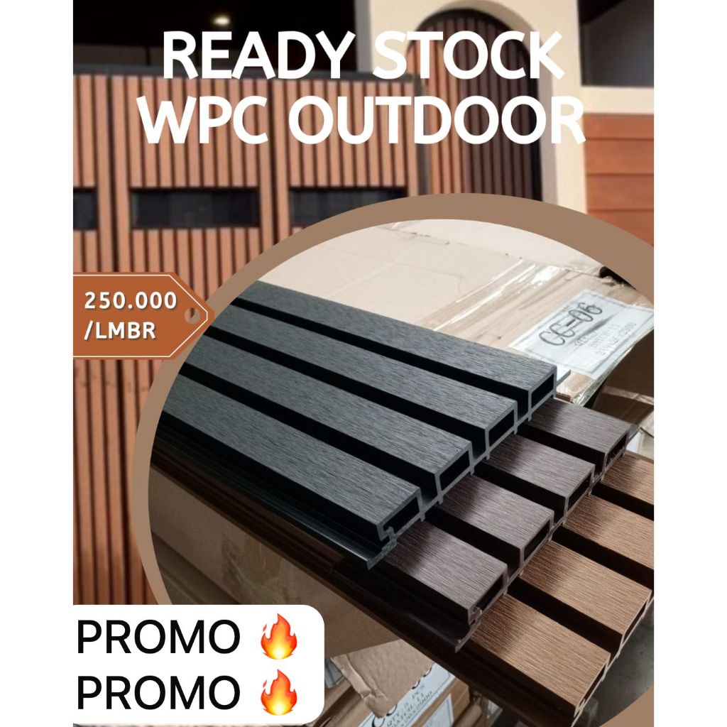 WPC OUTDOOR WALLPANEL DINDING WPC DINDING LUAR