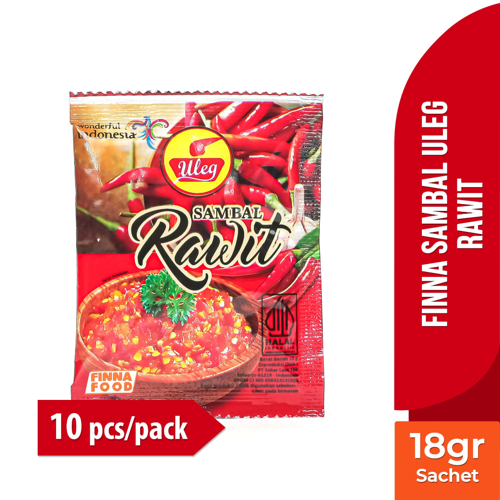 

Finna Sambal Uleg Rawit Sachet Pack isi - 10 Sachet