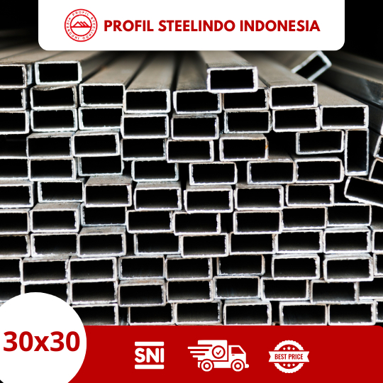 Hollow Galvanis 30x30 Tebal 1mm SNI