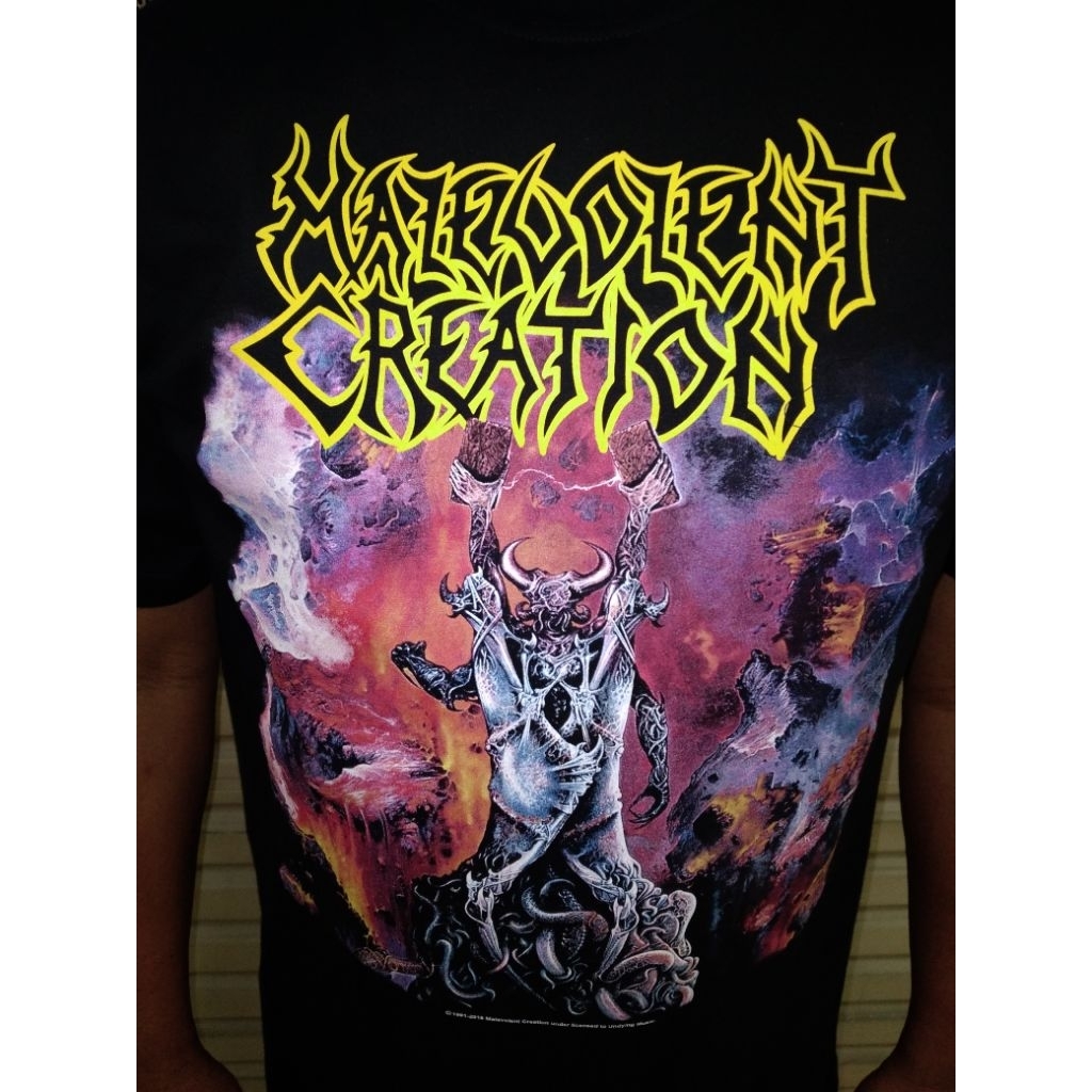 tshirt band malevolent creation the ten lisensi resmi original