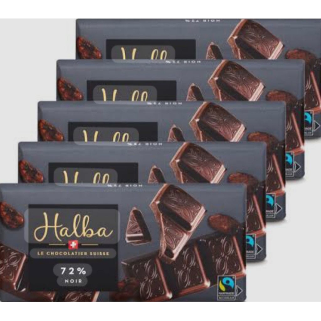 

sale obral cokelat coklat halba le chocolatier suisse 72% noir 100 gram exp 15.10.2025