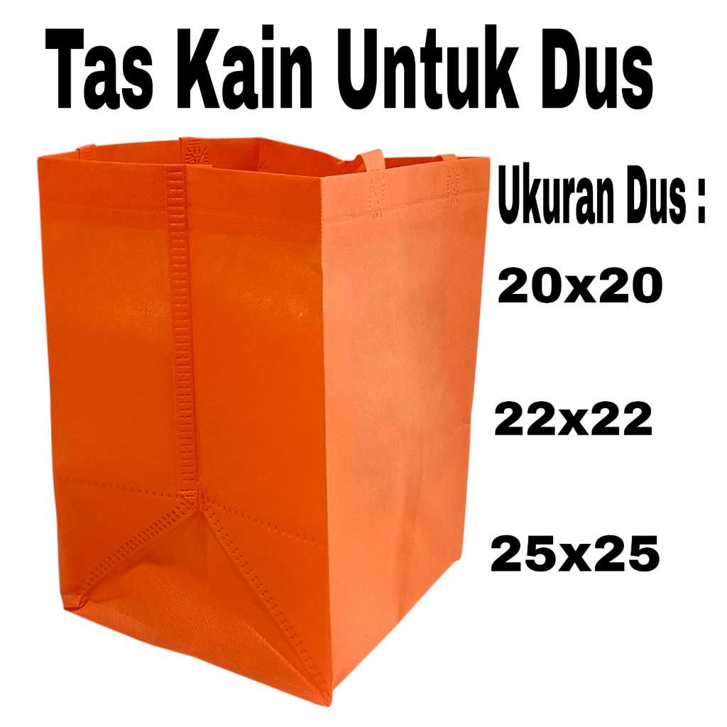 

Tas Spunbond Goodie Bag utk Nasi Box ukuran 20x20 / 22x22 / 25x25 Box Kue / Tas Kain