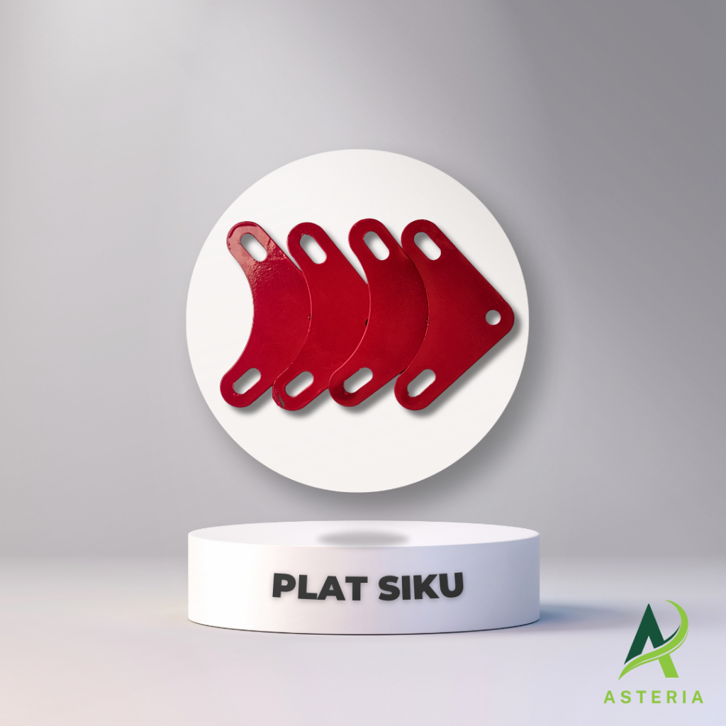 Segitiga Siku Lubang Warna Merah & Abu-Abu