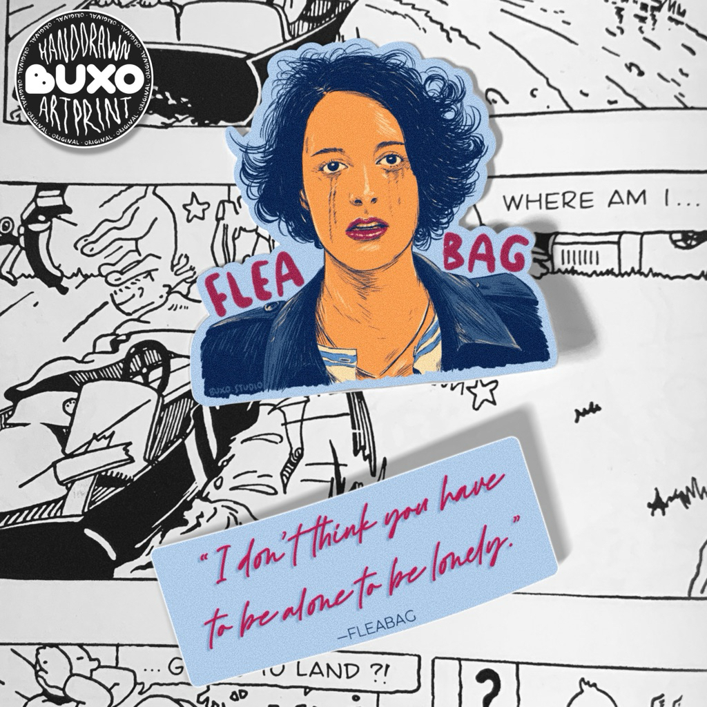 

buxo - FLEABAG vinyl sticker / sticker film movie series lucu