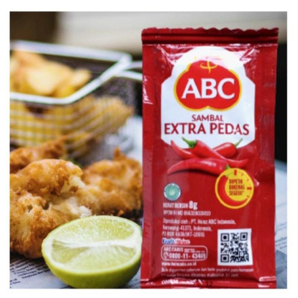 

[GRATIS ONGKIR] Sambal abc extra pedas stik 8 gr 1 pak isi @22 pcs