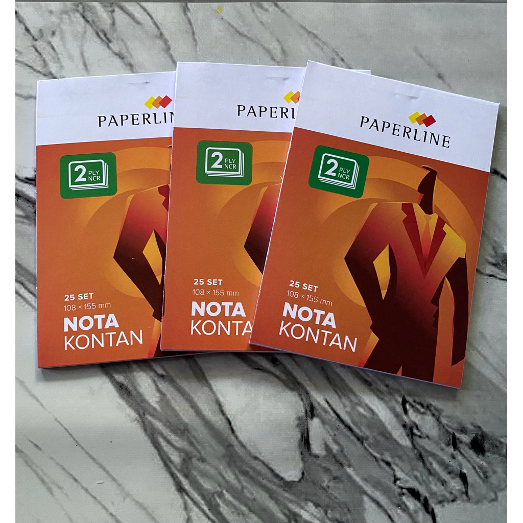 

Paperline Buku Nota Kontan Kecil 2 Ply NCR / Rangkap K2