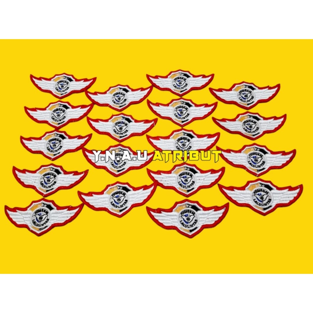 Atribut Pdl Polri Pengamanan lalu lintas Bordir 3D Exclusive