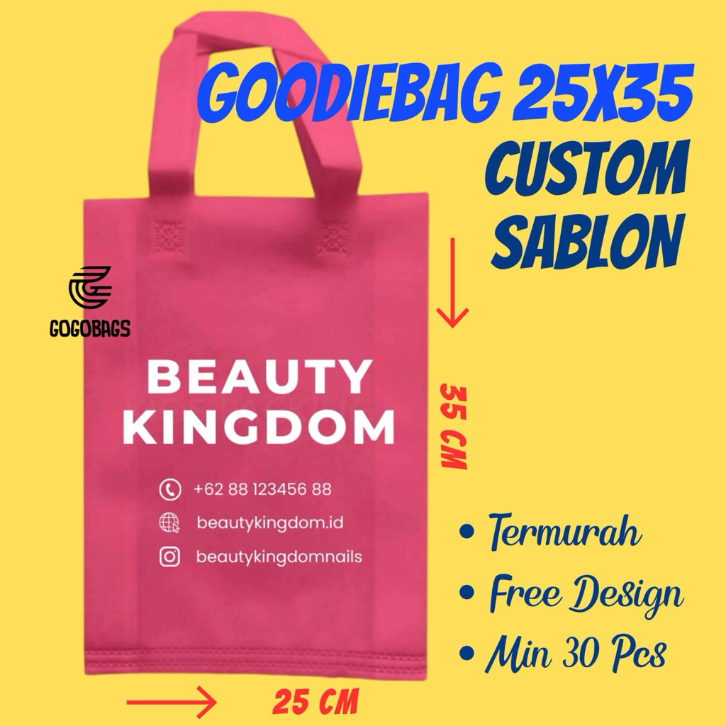 

Tas Spunbond 25x35x8 custom sablon / Tas Spunbond Sablon / Tas Spunbond Custom Sablon / Tas Khitan / Tas Aqiqah / Tas Pernikahan / Tas Haji / Tas Umroh / Tas Tahlil / Tas Hajatan / Tas Tasyakuran / Tas HandPhone / Tas Packaging Online Shop / Tas Belanjaan