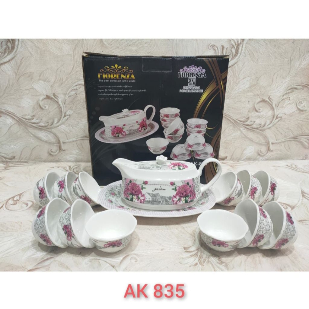 Set Cuko Fiorenza Ak 835 Mangkok Cuko Fiorenza