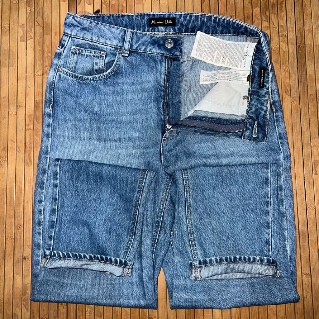 MASSIMO DUTTI LIGHT MID BLUE SLIM FIT JEANS