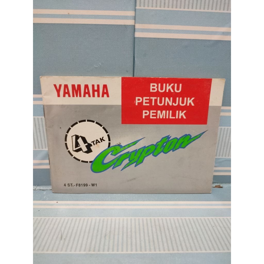 Buku petunjuk pemilik Yamaha Crypton 4 tak