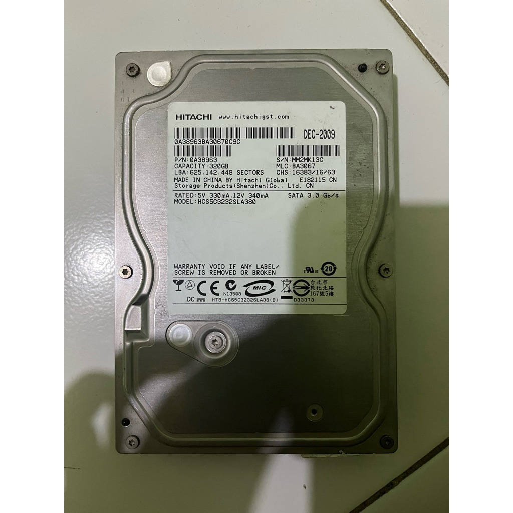 hardisk internal hitachi 320gb sata 3.0