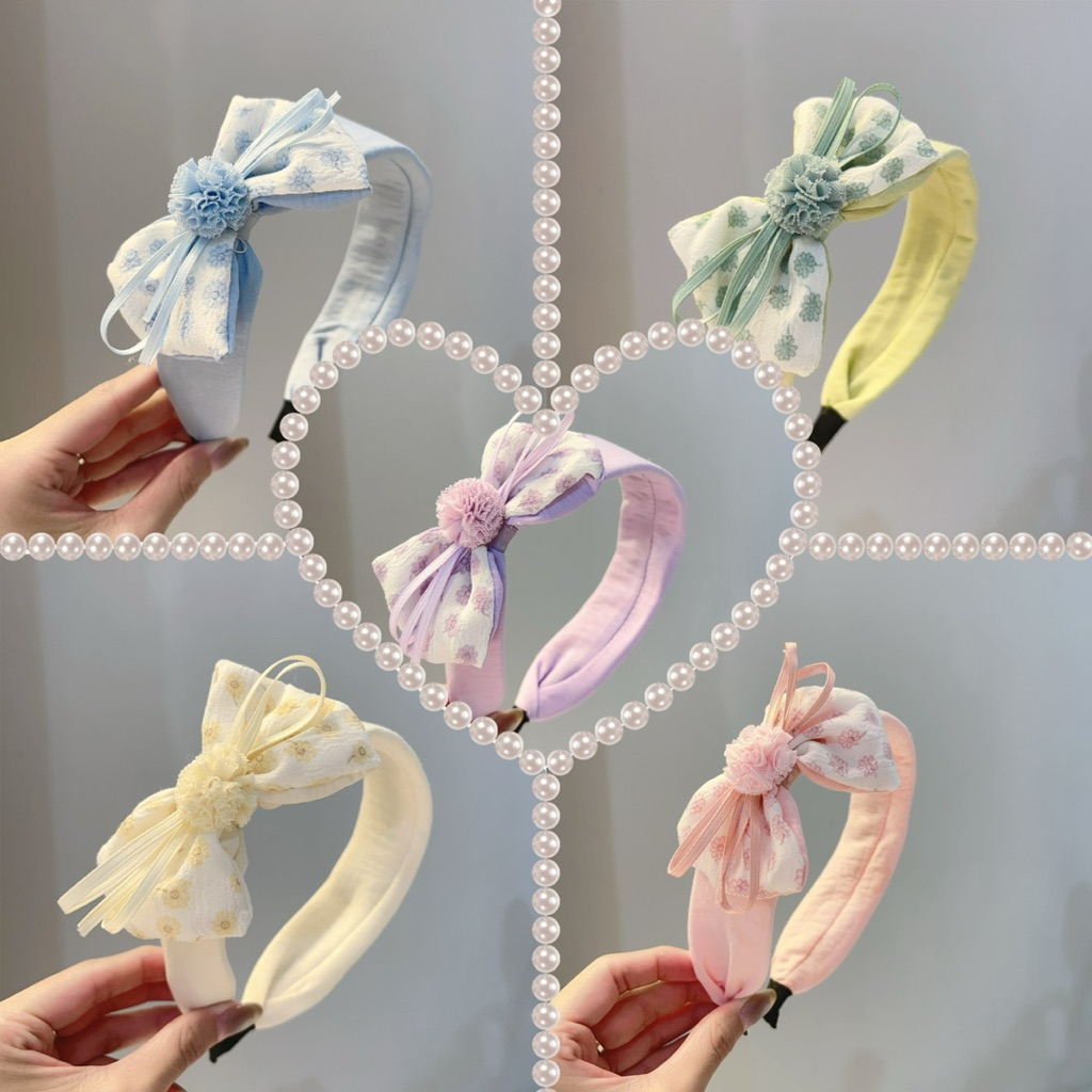 Bando Kain Pita Lebar Bando Anak Aksesoris Rambut Anak/Bandana