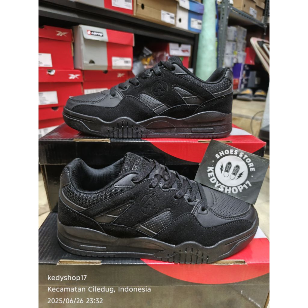 Sepatu sneakers Airwalk Cayden Full black Men casual shoes original
