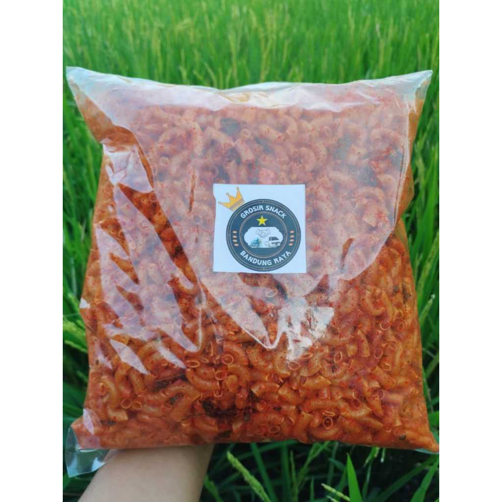 

makroni 1 kg pedas daun jeruk cikruh wangi kriuk