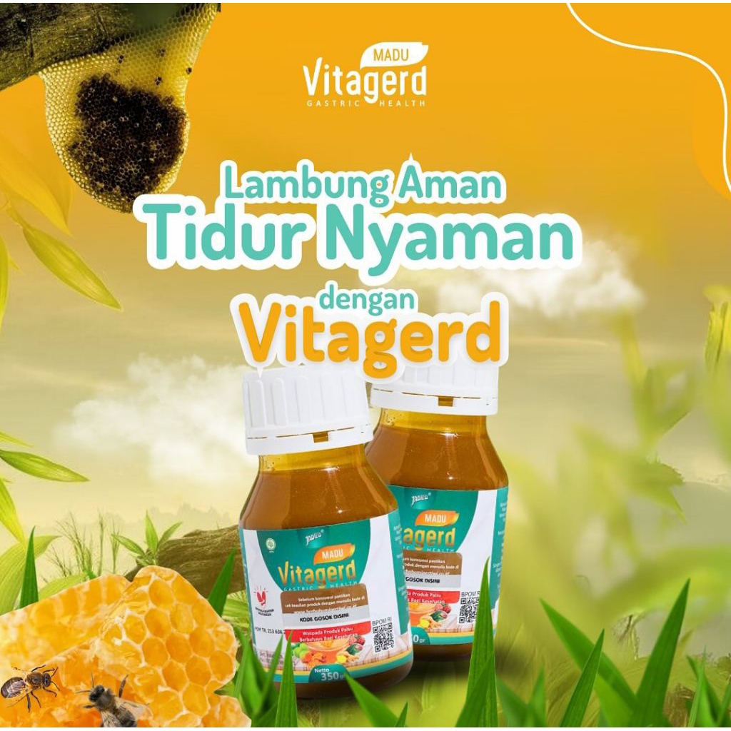 

Varian Vitagerd - Madu Lambung Membantu mengatasi Asam Lambung, Gerd dan Masalah pencernaan Vitagerd