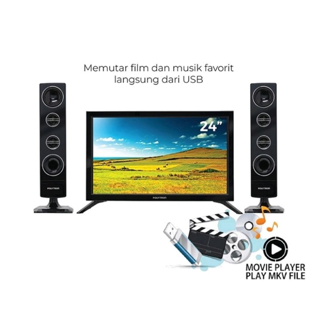 POLYTRON TV DIGITAL 24TV1855 SINEMAX SPEAKER TOWER