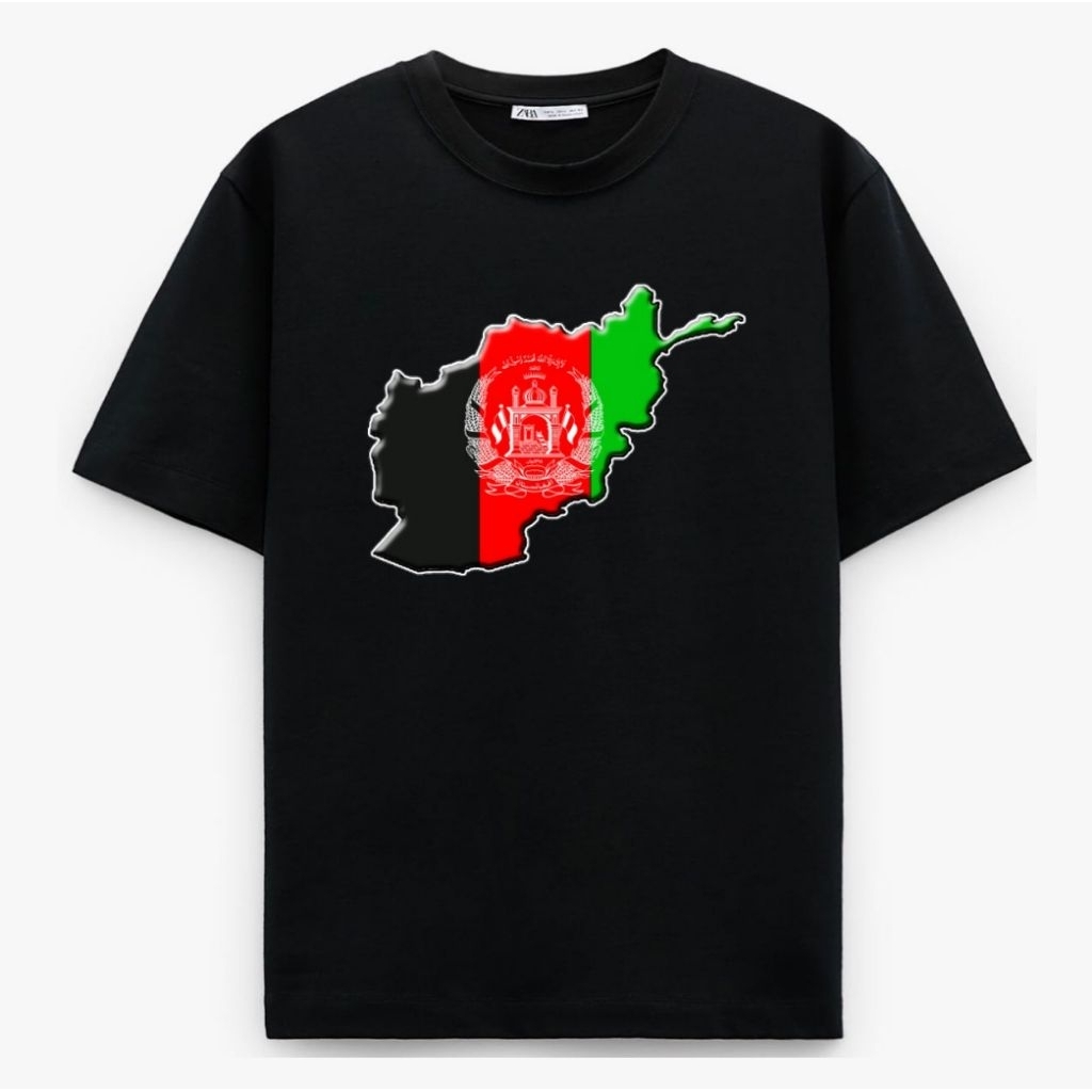 KAOS PETA BENDERA AFGHANISTAN SPONSOR AFGHANISTAN FLAG MAP