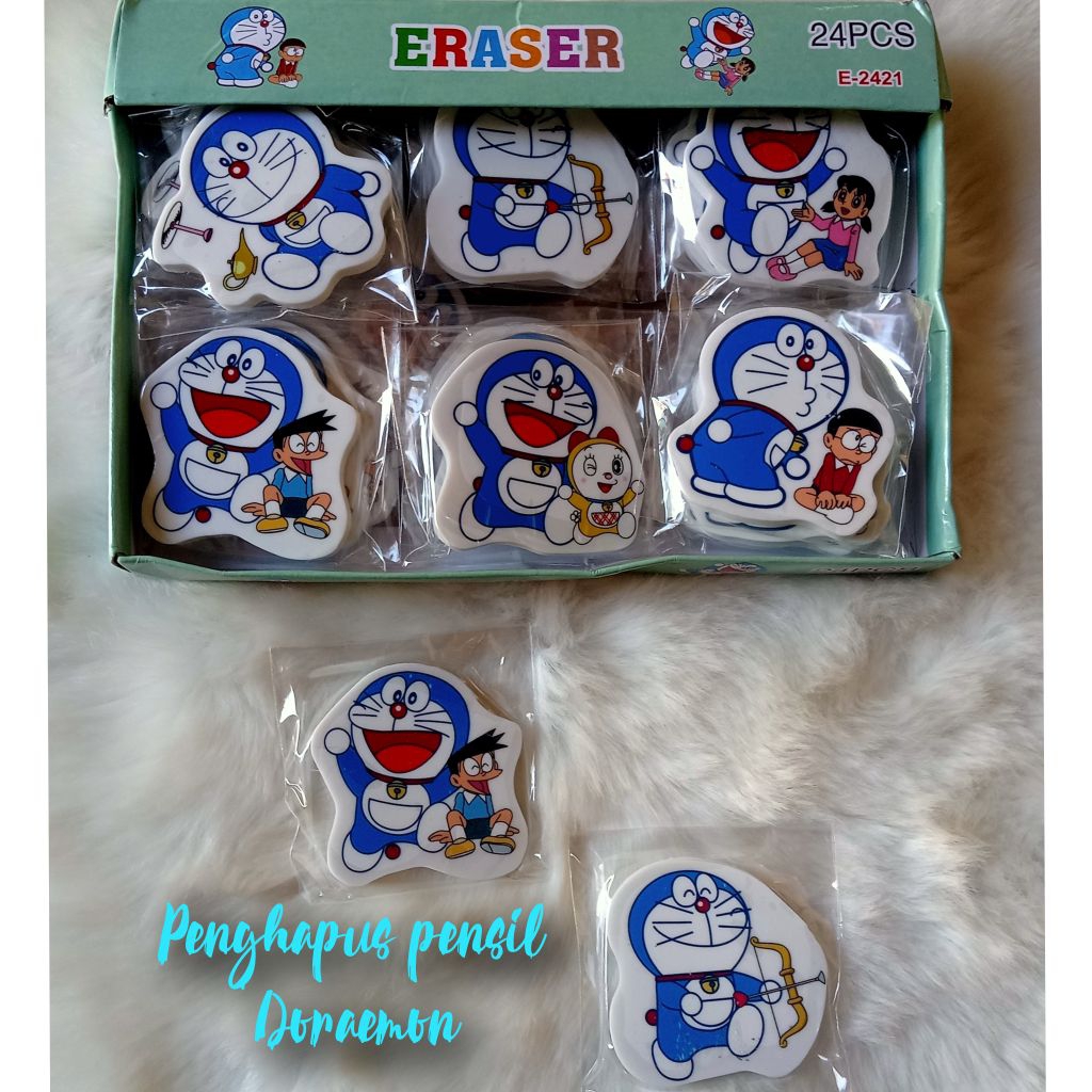 

penghapus pensil doraemon/stip karakter perlengkapan sekolah