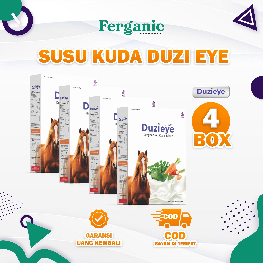 

Duzi Eye Susu Kuda Yang Diformulasikan Untuk Kesehatan Mata Minus, Lelah Dan Katarak Paket 4 Box