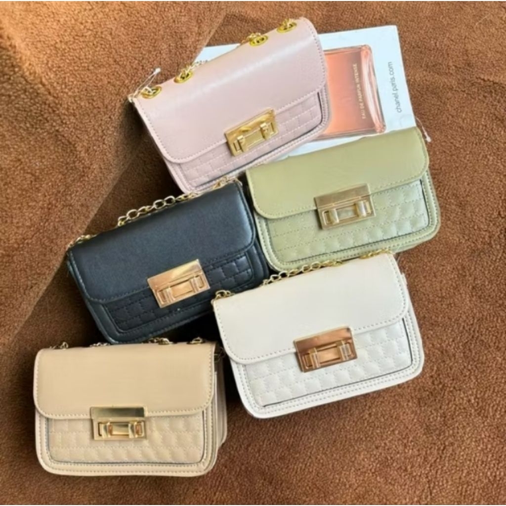 ITM - Tas wanita slingbag IVANA || tas wanita slingbag korea || tas wanita slempang rantai