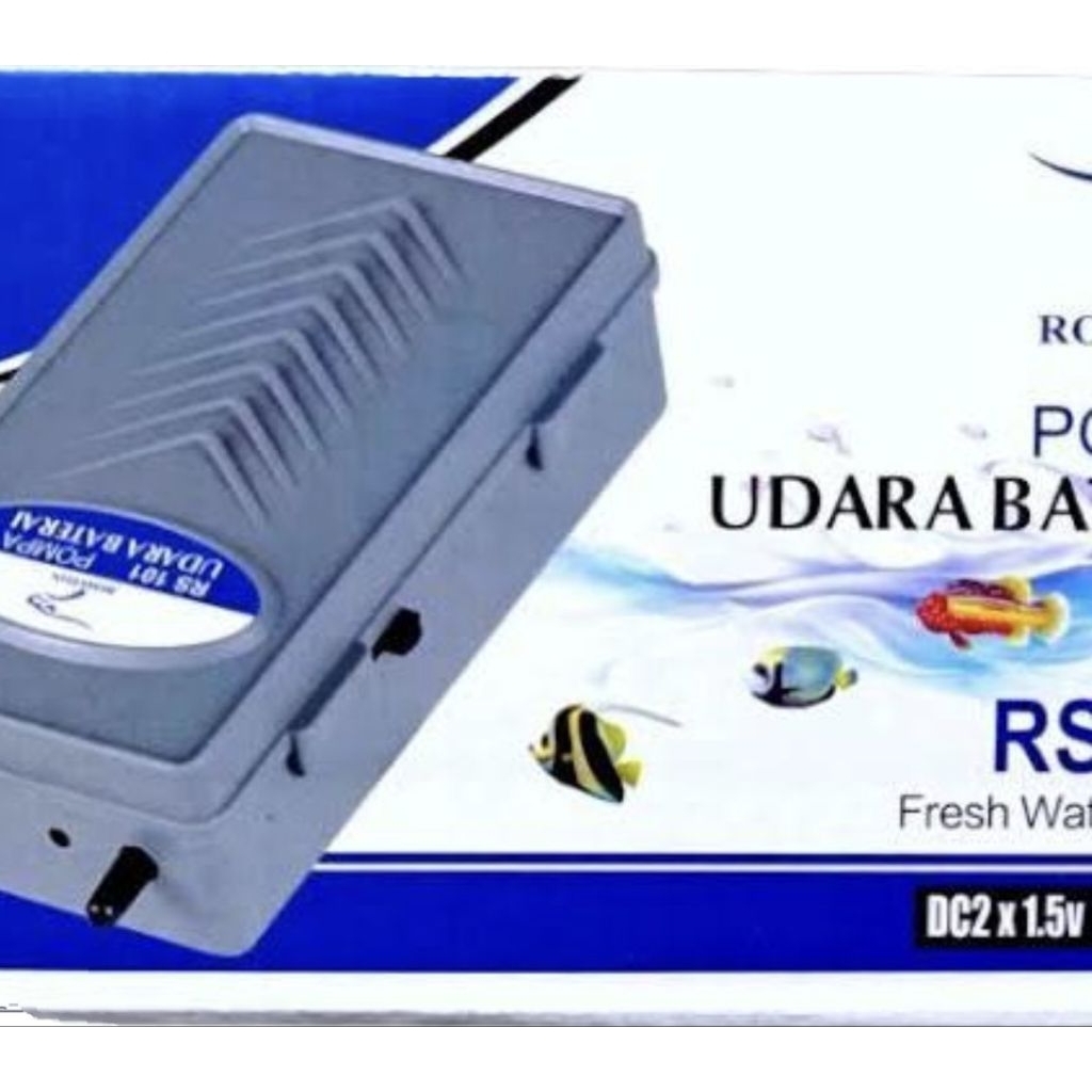 Pompa udara airpump baterai rosston RS 101 airpump aerator matilampu mati listrik