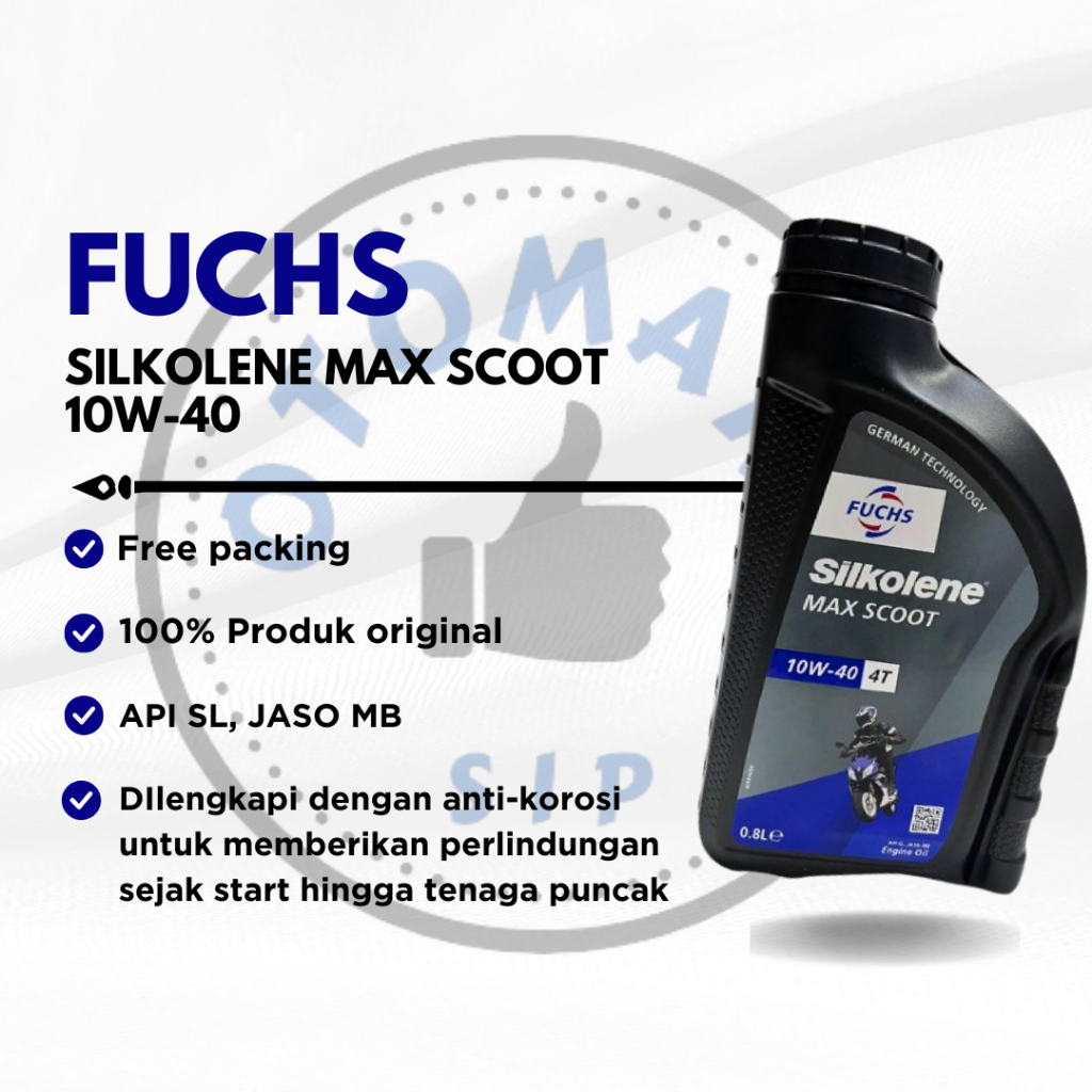 Oli Motor Matic Fuchs Silkolene Max Scoot 10W40